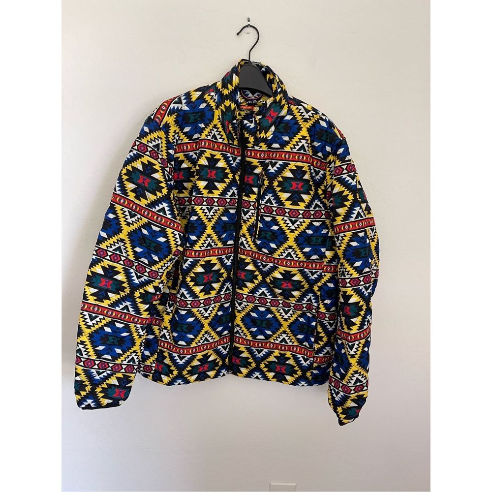HAWKE & CO Tribal Print Water & Wind-Resistant Tribal Print Men's Jacket Size XL